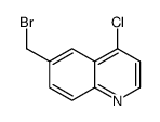 6-(bromomethyl)-4-chloroquinoline结构式
