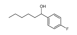 1-(4-fluorophenyl)hexan-1-ol结构式