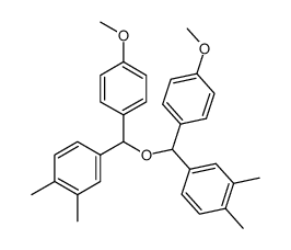 bis[(p-anisyl)(3,4-dimethylphenyl)methyl] ether Structure