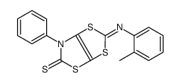 2-(2-methylphenyl)imino-6-phenyl-[1,3]dithiolo[4,5-d][1,3]thiazole-5-thione Structure