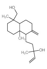 1-Naphthalenepropanol, a-ethenyldecahydro-5-(hydroxymethyl)-a,5,8a-trimethyl-2-methylene- Structure