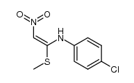(E)-4-chloro-N-(1-(methylthio)-2-nitrovinyl)aniline结构式