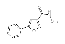 N-甲基-5-苯基异恶唑-3-甲酰胺结构式