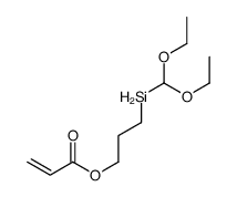 3-(diethoxymethylsilyl)propyl prop-2-enoate Structure