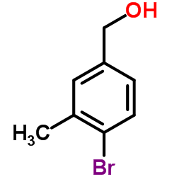 (4-Bromo-3-methylphenyl)methanol structure