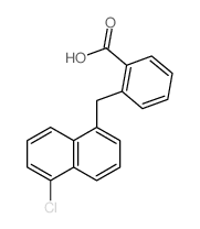 Benzoic acid,2-[(5-chloro-1-naphthalenyl)methyl]- Structure