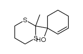 1-[2-(2-methyl-1,3-dithianyl)]-2-cyclohexen-1-ol结构式