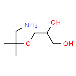 1,2-Propanediol,3-(2-amino-1,1-dimethylethoxy)- structure