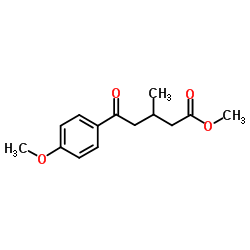 Methyl 5-(4-methoxyphenyl)-3-methyl-5-oxopentanoate structure