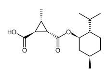 menthyl (1S,2S,3S)-2-carboxy-3-methylcyclopropane-1-carboxylate Structure