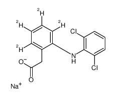 sodium,2-[2,3,4,5-tetradeuterio-6-(2,6-dichloroanilino)phenyl]acetate structure