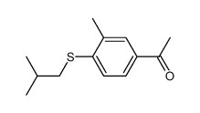 1-(4-(isobutylthio)-3-methylphenyl)ethan-1-one Structure