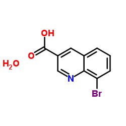 8-Bromo-3-quinolinecarboxylic acid hydrate (1:1) Structure