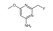 Pyrimidine,4-amino-2-(fluoromethyl)-6-methoxy- (8CI) structure