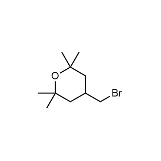 4-(Bromomethyl)-2,2,6,6-tetramethyloxane Structure