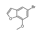 5-BROMO-7-METHOXYBENZOFURAN结构式