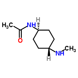 N-[trans-4-(Methylamino)cyclohexyl]acetamide结构式