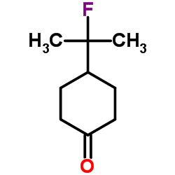 4-(2-Fluoropropan-2-yl)cyclohexanone结构式