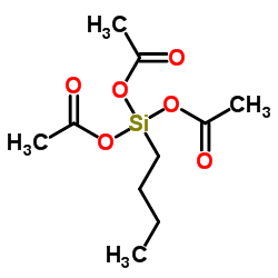 Butylsilanetriyl triacetate structure