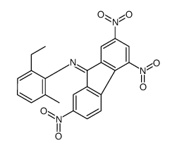 N-(2-ethyl-6-methylphenyl)-2,4,7-trinitrofluoren-9-imine结构式