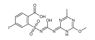 METHYL 4-IODO-2-(N-(4-METHOXY-6-METHYL-1,3,5-TRIAZIN-2-YLCARBAMOYL)SULFAMOYL)BENZOATE structure