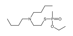 N-butyl-N-[2-[ethoxy(methyl)phosphoryl]sulfanylethyl]butan-1-amine结构式