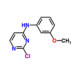2-Chloro-N-(3-methoxyphenyl)-4-pyrimidinamine结构式