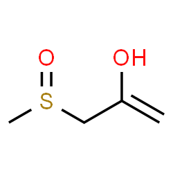 1-Propen-2-ol, 3-(methylsulfinyl)- (9CI) structure