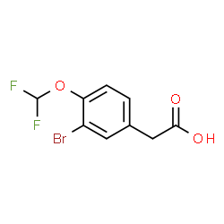 3-Bromo-4-(difluoromethoxy)phenylacetic Acid structure