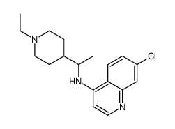 7-Chloro-N-[1-(1-ethylpiperidin-4-yl)ethyl]-4-quinolinamine结构式