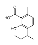 3-butan-2-yl-2-hydroxy-6-methylbenzoic acid结构式