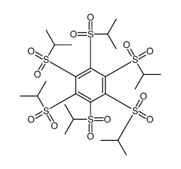 1,2,3,4,5,6-hexakis(propan-2-ylsulfonyl)benzene结构式