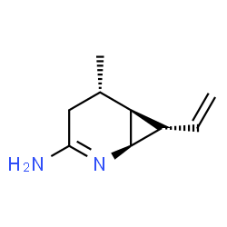 2-Azabicyclo[4.1.0]hept-2-en-3-amine,7-ethenyl-5-methyl-,(1R,5S,6S,7S)-rel-(9CI)结构式