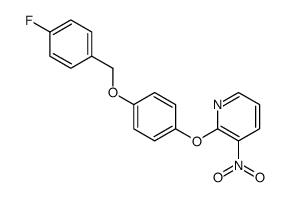 2-[4-[(4-fluorophenyl)methoxy]phenoxy]-3-nitropyridine Structure