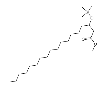 Octadecanoic acid, 3-(trimethylsiloxy)-, methyl ester structure