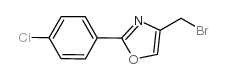 4-溴甲基-2-(4-氯苯基)-噁唑结构式