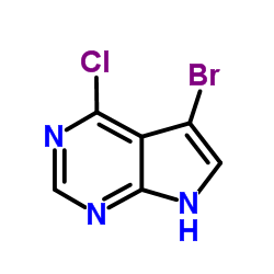5-Bromo-4-chloro-1H-pyrrolo[2,3-d]pyrimidine structure