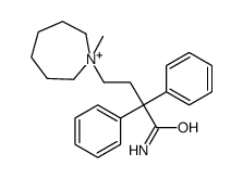 4-(1-methylazepan-1-ium-1-yl)-2,2-diphenylbutanamide Structure