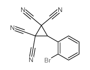 1,1,2,2-Cyclopropanetetracarbonitrile,3-(2-bromophenyl)- Structure