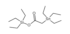 Triethylstannylessigsaeure-triethylsilylester结构式