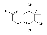 3-[(2,4-dihydroxy-3,3-dimethylpentanoyl)amino]propanoic acid结构式
