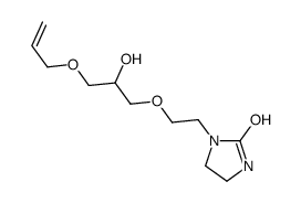 1-[2-[3-(allyloxy)-2-hydroxypropoxy]ethyl]imidazolidin-2-one结构式