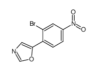 5-(2-bromo-4-nitrophenyl)oxazole结构式