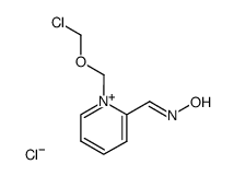 1-chloromethoxymethyl-2-hydroxyiminomethyl-pyridinium chloride Structure