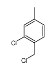 2-chloro-1-(chloromethyl)-4-methylbenzene结构式