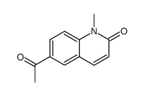 Carbostyril, 6-acetyl-1-methyl- (8CI)结构式
