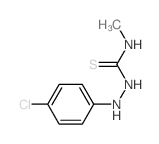 Hydrazinecarbothioamide,2-(4-chlorophenyl)-N-methyl- structure