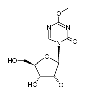 4-methoxy-1-β-D-ribofuranosyl-1H-[1,3,5]triazin-2-one Structure