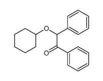 2-cyclohexyloxy-1,2-diphenylethanone结构式