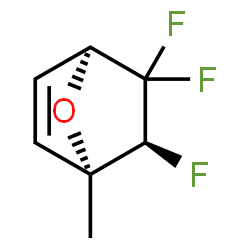 7-Oxabicyclo[2.2.1]hept-2-ene,5,5,6-trifluoro-1-methyl-,(1R,4S,6S)-rel-(9CI) structure